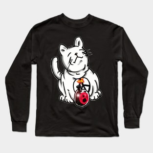 White Cat of Doom Long Sleeve T-Shirt